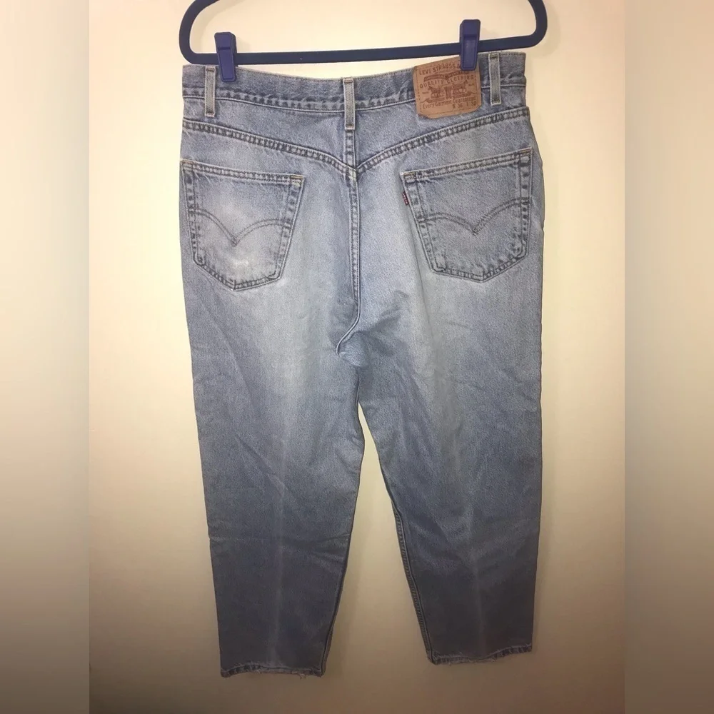 𝅺LEVI'S Mens Cotton Relaxed Fit Straight Leg Vintage Y2K Blue Jean Size 36X30